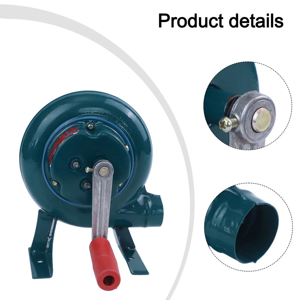 Barbecue Setup Camping Activities Hand Cranked Blower Manual Household Blower For Barbecue Grill Portable Tool