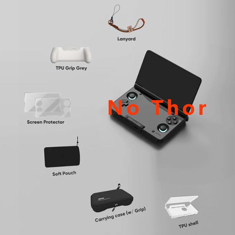 AYN THOR Gaming Accessories Dual Screen Flip Up Handheld Device Protective Case Storage Bag Lanyard Soft Bag For AYN THOR Custom
