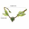 Rhinestone Decorated Fairy Flower Leaf Headbands Elven Princess Tiara  Photoshoot Costume