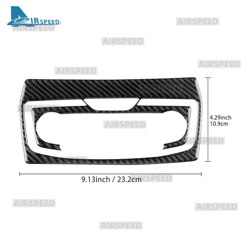 For Subaru Forester      2024 Car Central AC Panel Frame Real Soft Carbon Fiber Trim Sticker RHD LHD