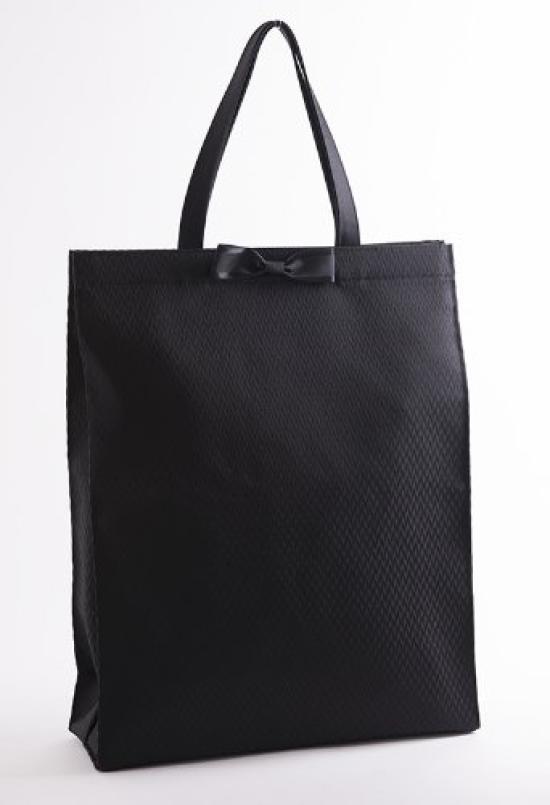 Large, ribbon-adorned sub-bag, fits B4 documents, made in Japan, suitable for both formal and formal occasions, perfect for weddings, school entrance