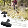 Rope & Pull Handle Petrol Lawnmowers Plastic& Polyester White Rope Brand New
