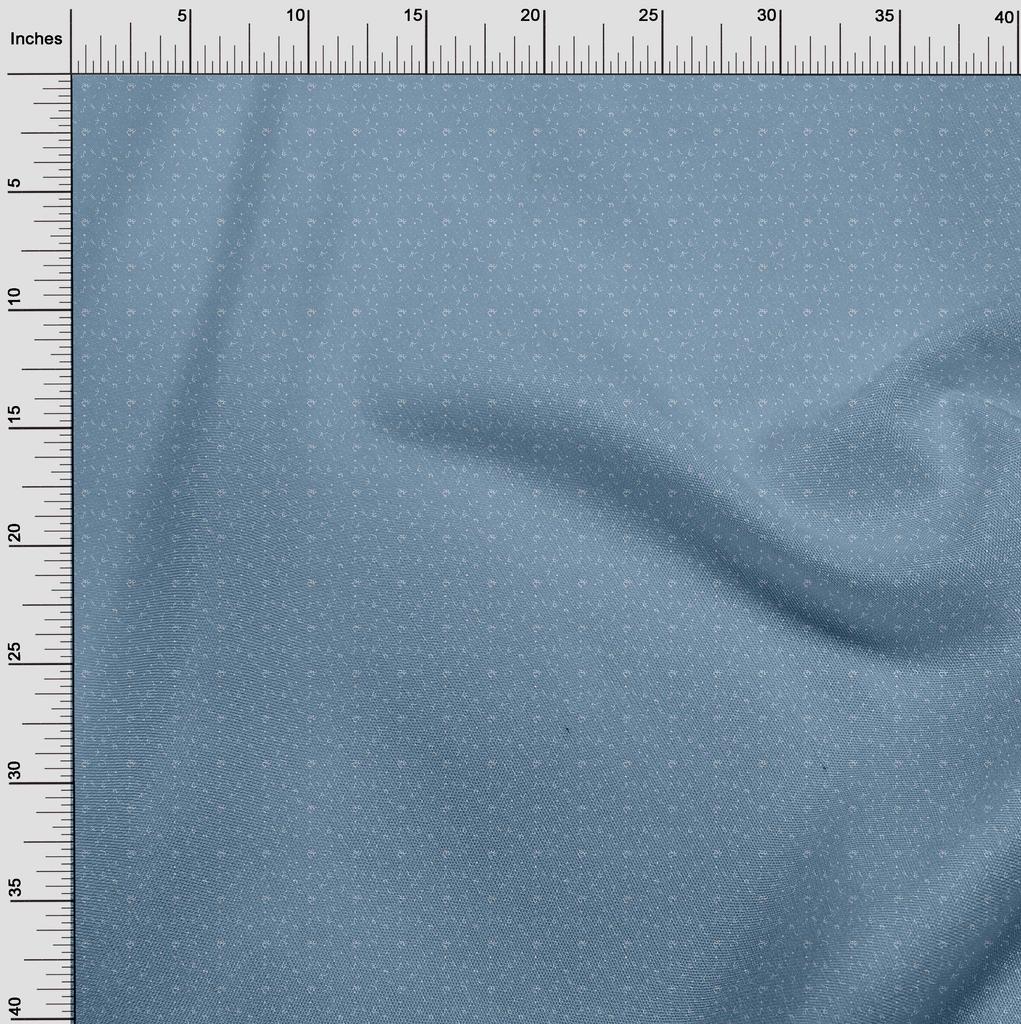 oneOone Cotton Flex Blue Fabric Celestial Sewing Material Print Fabric By The Yard 40 Inch