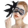 Venetian Masquerade Masks Halloween Mardi Gras Masks with Stick Ball Party Masks