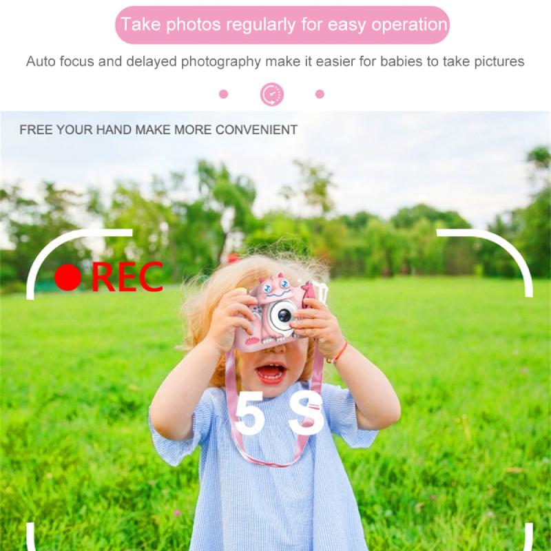 Kids Camera Cartoon Digital Camera Photography Video Camera MINI Education Toys For Children Baby Gifts 1080P Camera