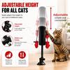 Suction Cup Cat Punching Bag Toy with 2pcs Boxing Gloves, Spring-Loaded Interactive Self-Play Cat Toy, Suitable for Indoor Cats and Kittens