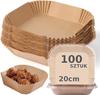 Baking Paper Molds for Air Fryer Set 100 Pcs 20Cm Inserts Trays