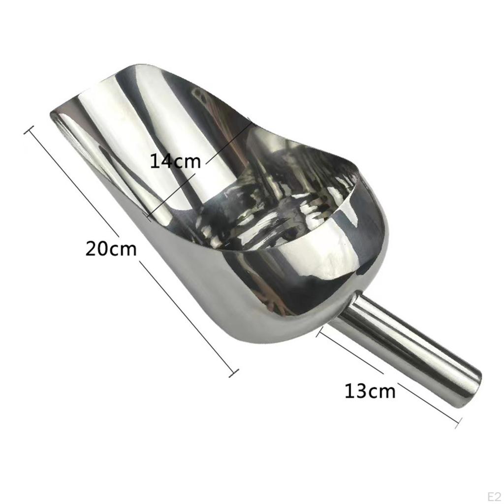 Metall Eisschaufel Edelstahl Schwerlast Mehrzweck Lebensmittel Utensil für Gefrierschrank