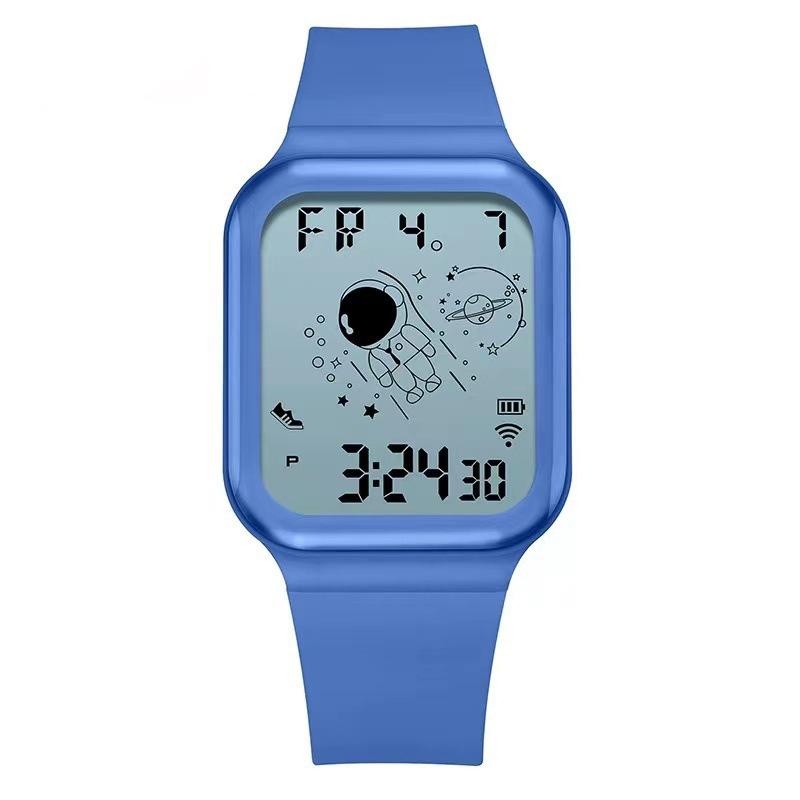Moment Beauty Men's and Women's Outdoor Sports Electronic Watch Multifunctional Waterproof Astronaut Student Watch Watch