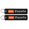 Spanish Embroidery Key Fobs Quotes Key Tags Keychain For Motorcycle Cars Key Holder Chaveiro Friends Gift