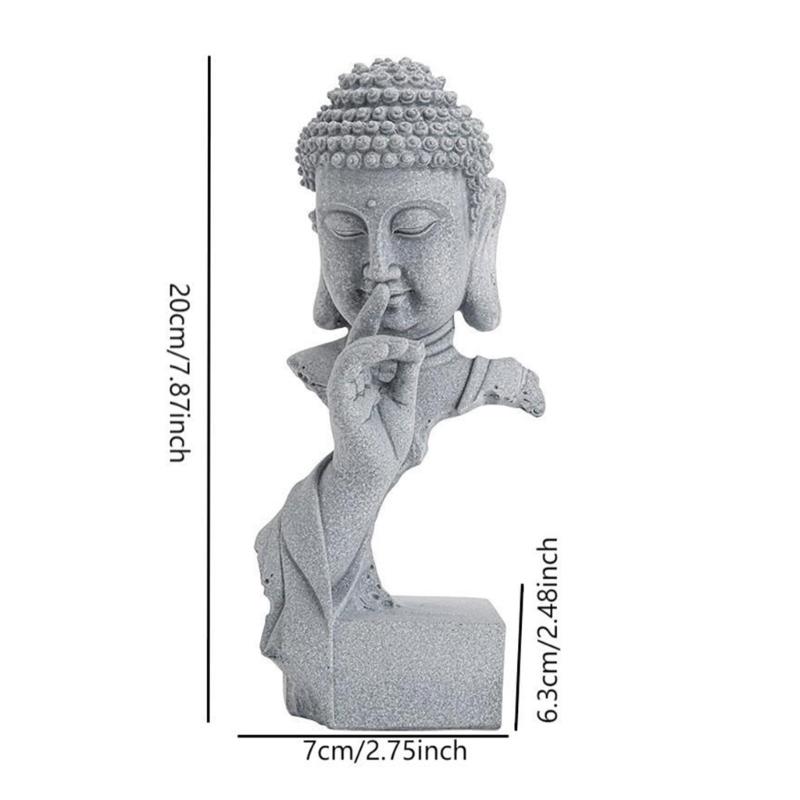 Resin Buddhas Statue Meditations Sculpture For Living Room Or Office Desktop Shelf Decoration Collectible Ornament Gift