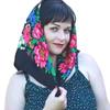 Women Square Scarf Ethnic Hijab Retro Handkerchief Head Wrap Head Scarves Muslim Floral Print Bandana Shawl Headscarf