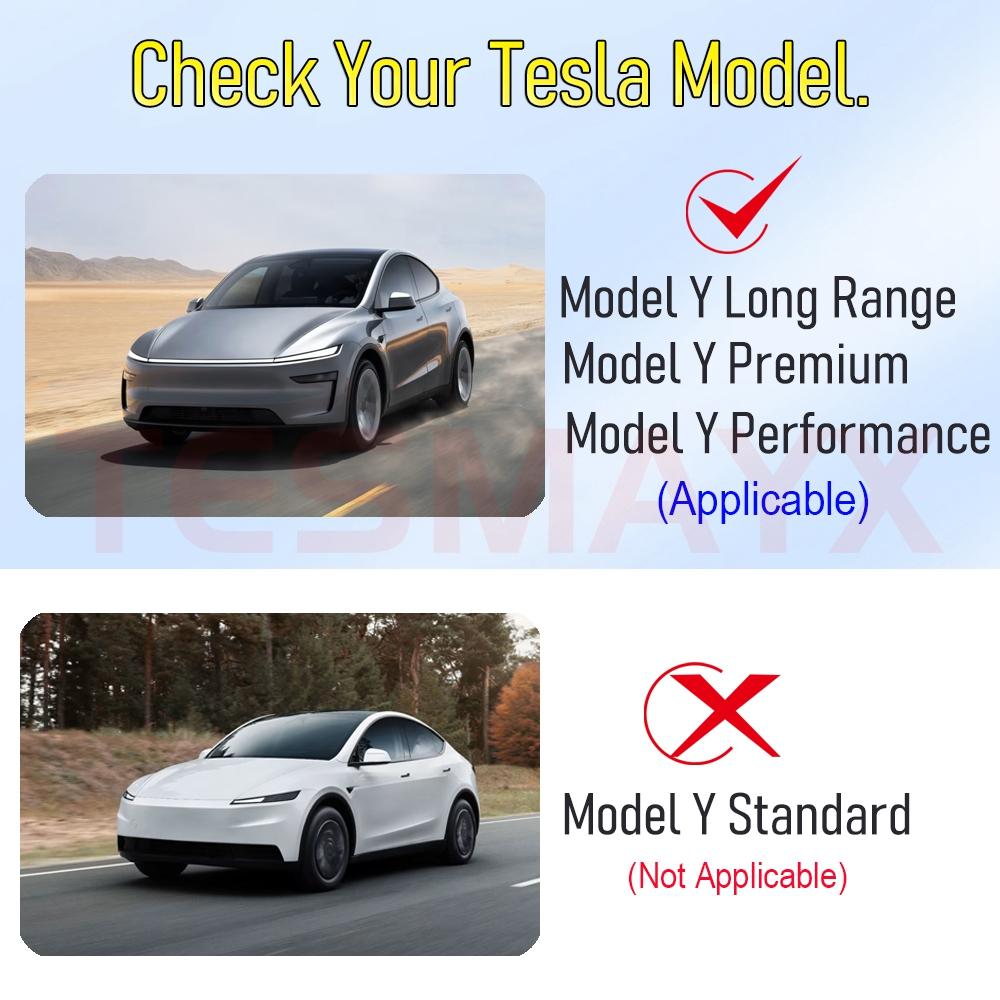 Wireless Charging Pad [Unobstructed Charging] Protective Mat Cover Accessories for 2025-2026 Tesla Model Y Juniper Model 3