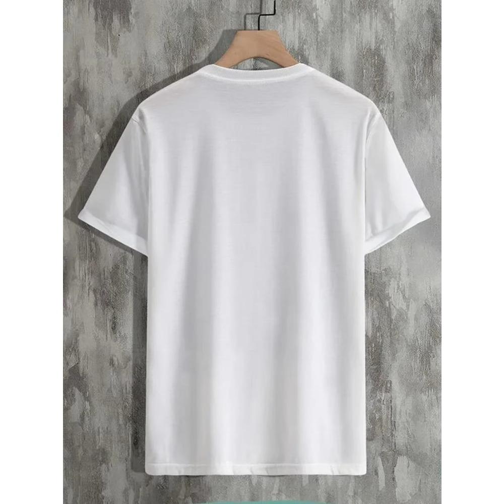Not Defined Print T-Shirt for  Men's Casual Crew Neck Short-Sleeve  Fashion Summer T-Shirts Tops, Regular and Oversize Tees