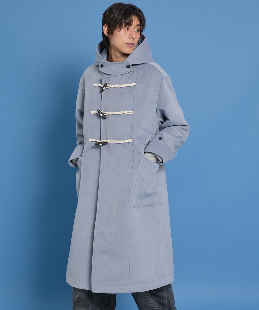 Waikei Oversized Duffle Long Coat Sky Blue