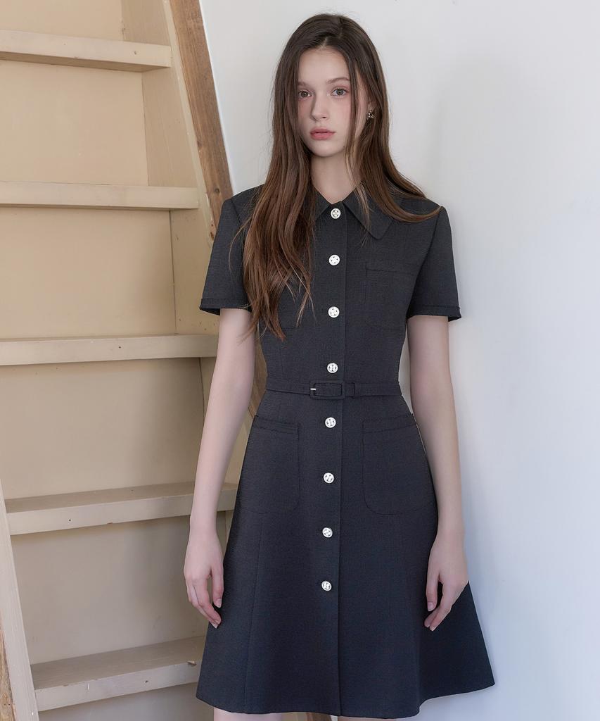 Julie And Kara 26Hs Love By You Maya Summer Tweed Dress Black Wedding Guest Look Ceremony Look