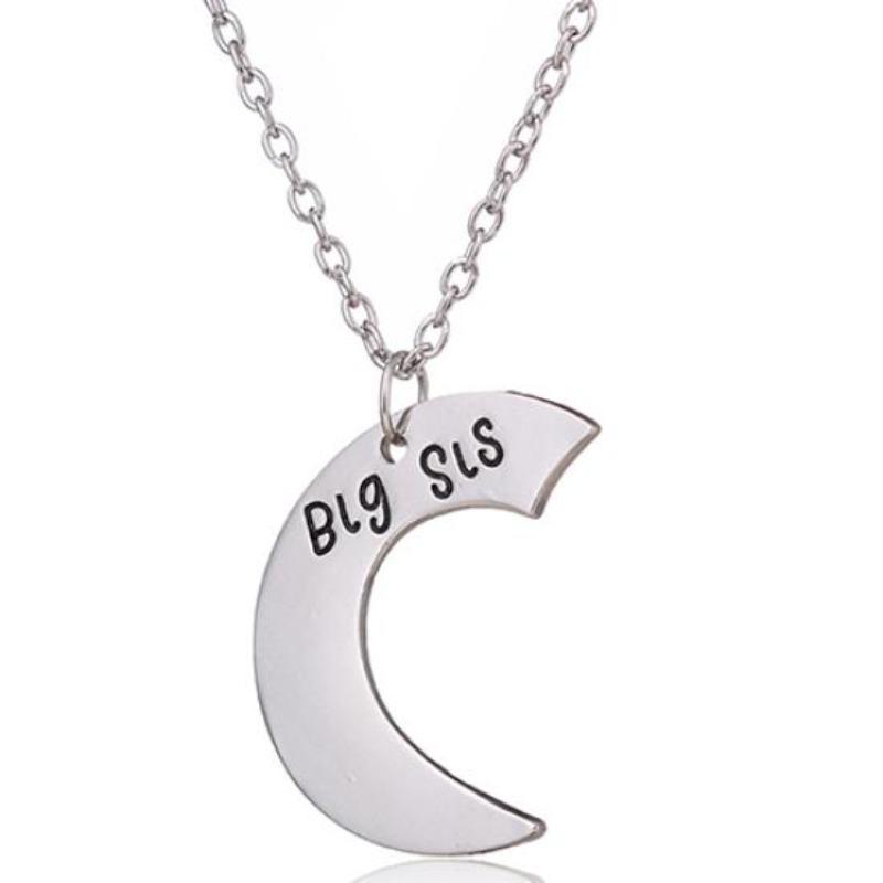 Collier avec pendentif en forme de cœur, 3 pièces/ensemble, grande, moyenne, petite sœur, chaîne d'amitié