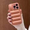 Colorful Down Jacket pattern silicon phone case for iPhone 16 15 14 13 12 11 Pro Max Plus full camera shockproof soft back cover