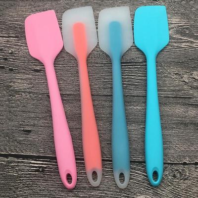 Large Translucent FDA Silicone Cake Spatula with Integrated Scraper