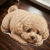 2D Home Decor Carpet Non-Slip Cartoon Carpet Cute Dog-Shaped Area Rug  Living Rooms