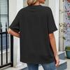 Women Loose Fit Casual Round Neck Short Sleeve T Shirt Lightweight Comfortable Summer Top