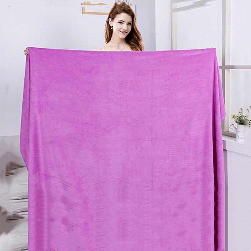 Super Large Microfiber Bath Towel,Soft, High Absorption And Quick-Drying, Sports, Travel, No Fading, Multi-Functional Use Grey