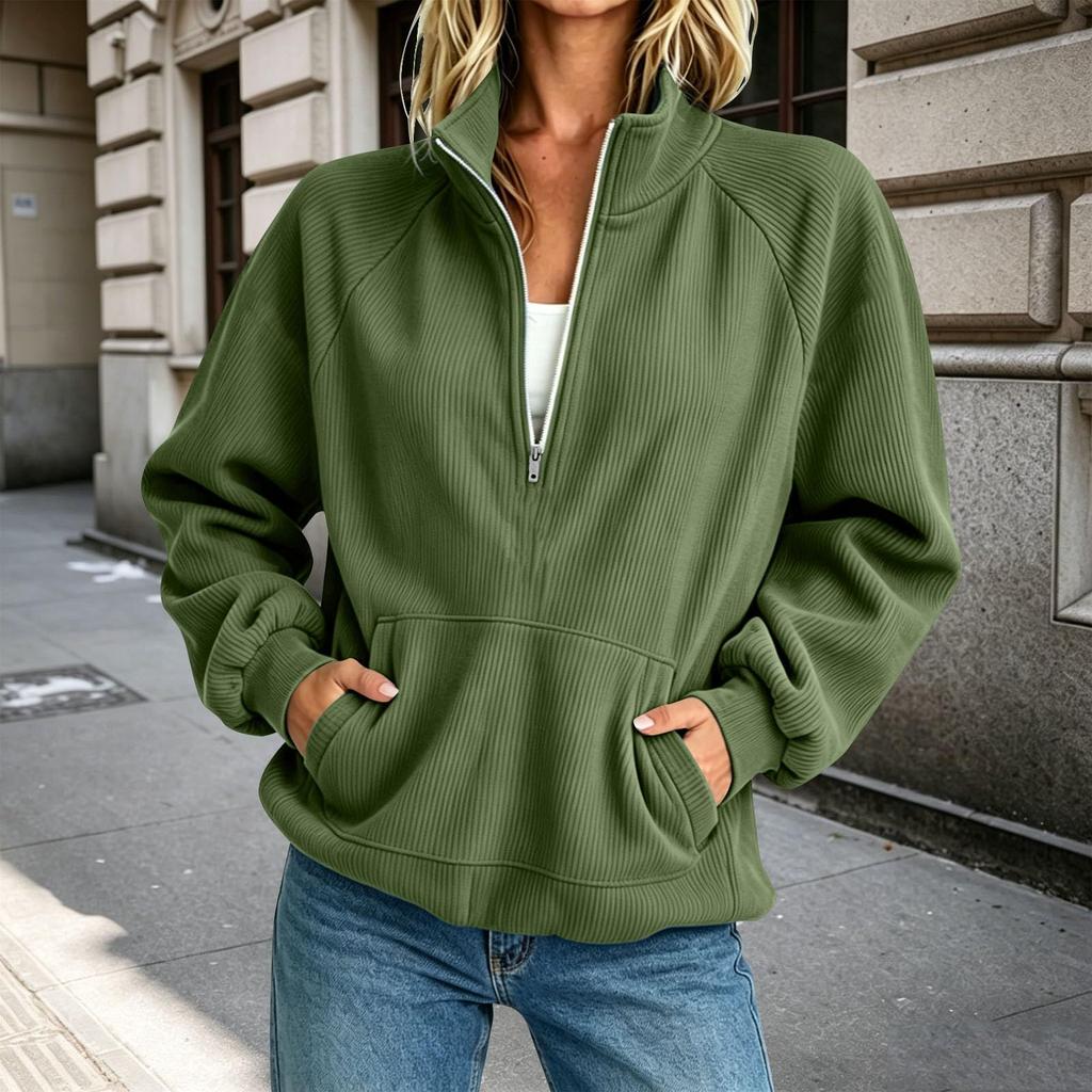Women's Casual Color Sweatshirt for Everyday Wear