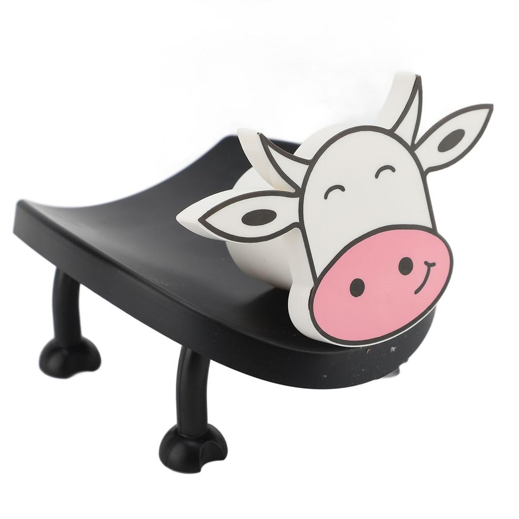 Cow Toilet Roll Holder Plastic Easy Using Decorative Tissue Paper Roll Storage Basket for Bathroom