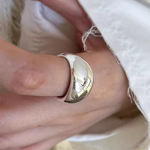 925 Silberringe für Damen Verstellbar Stapelbar Vintage Ring Zubehör Schmuck Geschenk