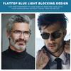 Readers Men Blue Light Blocking Reading Glasses Metal Frame Spring Hinge Presbyopia +0.50-3.5 Diopter Magnifier Lens Eyewear