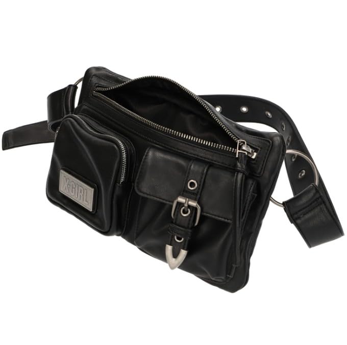 

Сумка-пояс из искусственной кожи 2-в-1 105253053011 Черный Один размер