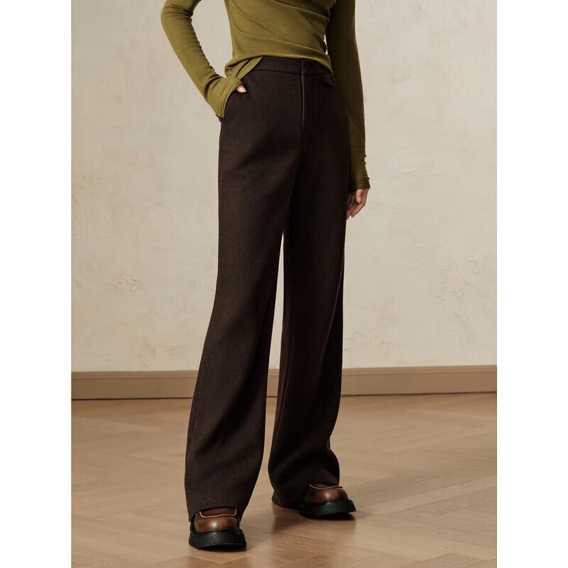 JUZI ANNACO Women's Fleece-lined Slim Fit Flared Pants