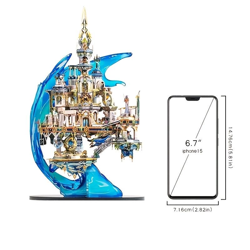 MU Atlantis 3D Metall Puzzle, DIY Puzzle Spielzeug, Schreibtisch Büro Dekoration, Stressabbau, buntes Geschenk für Freundin