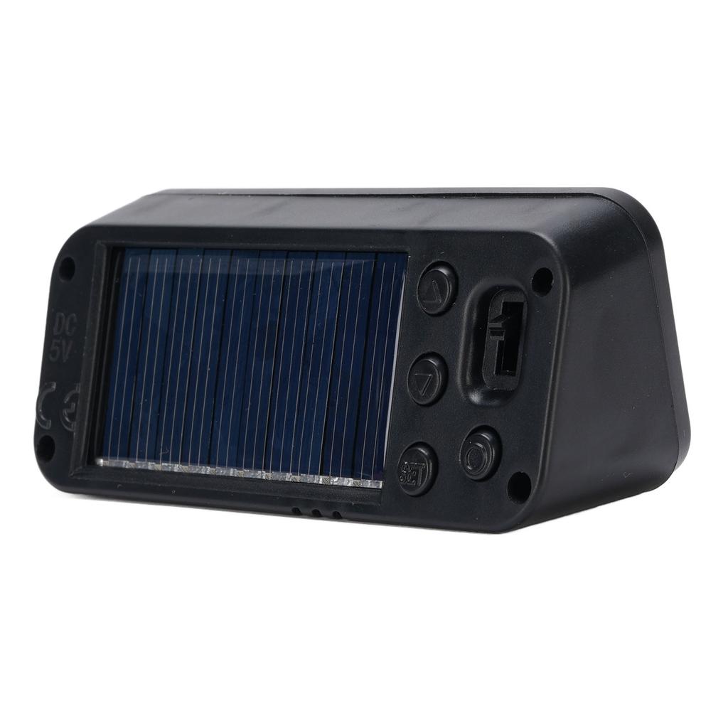 Solar Car Dashboard Clock Automatic Night Display Backlight Automotive Digital Clock Temperature