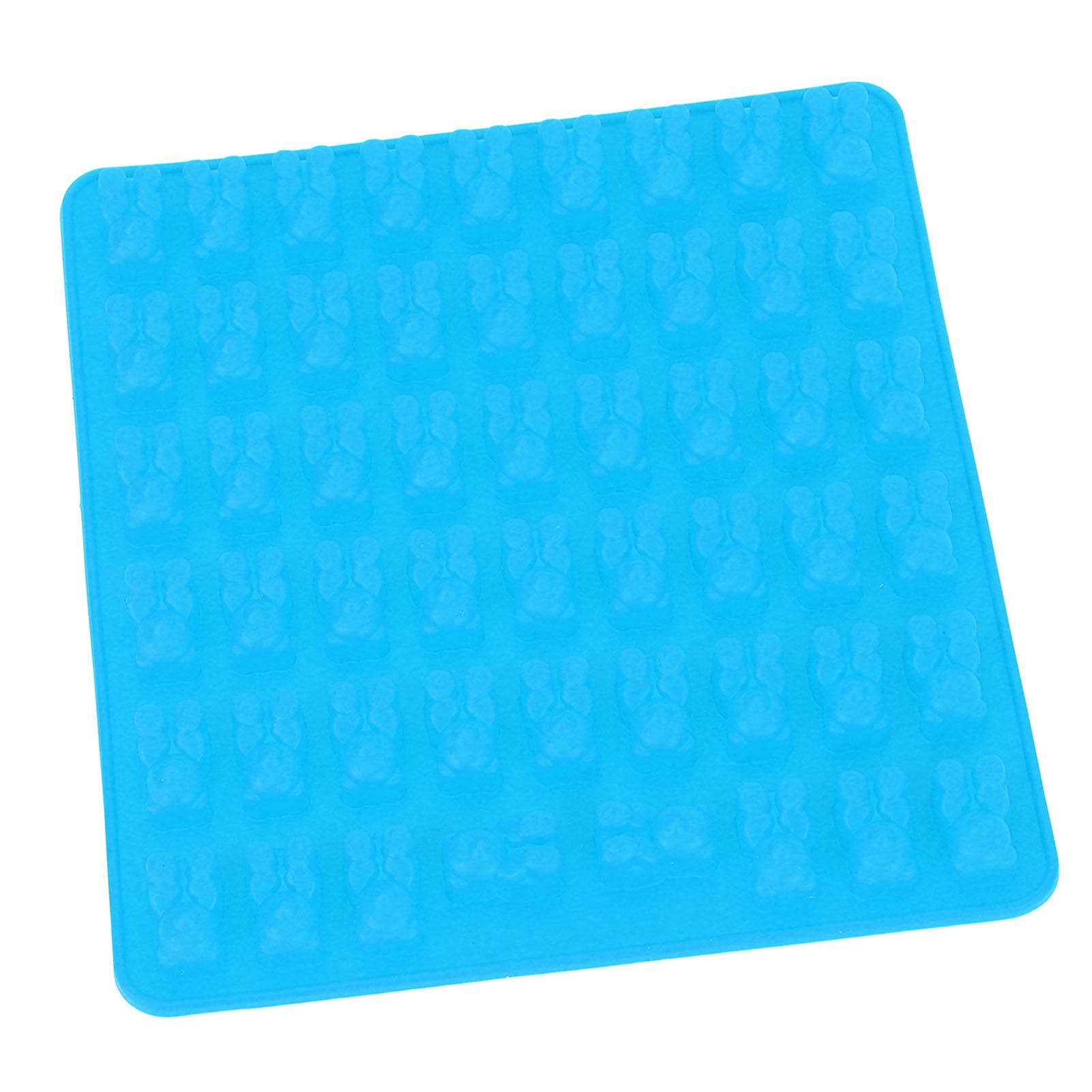Gummy   Moulding Bear Shape 53 Cavity Silicone Baking Moulding with Dropper for Chocolate   Ice