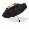1pc Floral Design Automatic Folding Umbrella, 8-Rib Sturdy Canopy, Portable Travel Umbrella for Outdoor Use,132