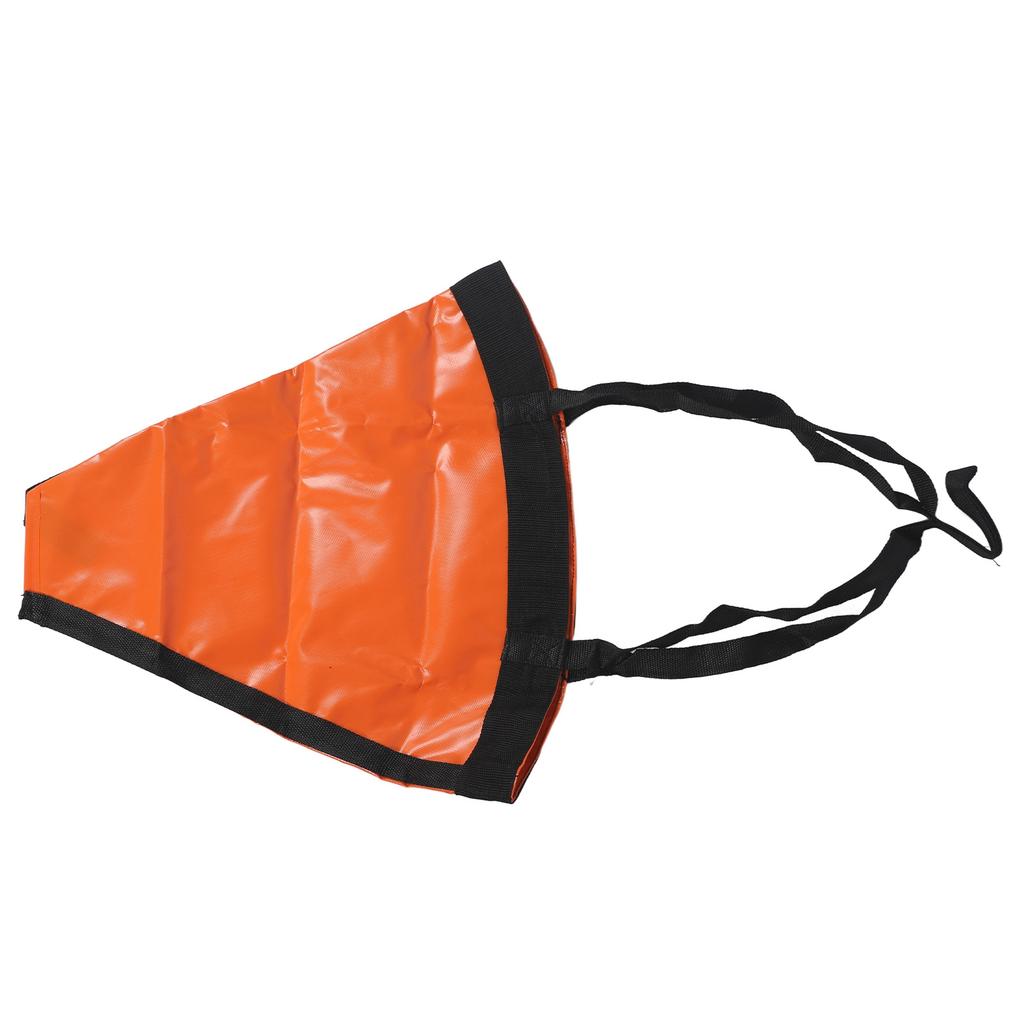 Drift Sock High Visibility Wind Resistant Orange Portable Tear Resistant Sea Anchor Drogue For Marine Boats Yachts