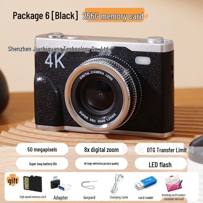 6400W HD Retro Digital Camera - Student-Friendly, Portable, Selfie & Travel Companion