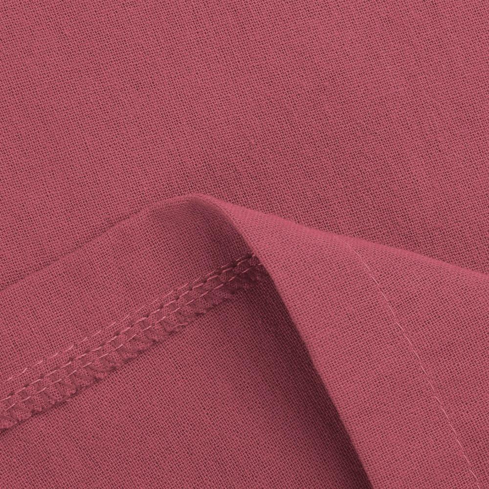 GMXIA Large Size Women's Elastic Waist Long Linen Casual Loose Wide Leg Trousers