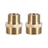 2pcs Male Threaded Ends Hex Nipple Adapter Reducing Male Connector  Water System Connection