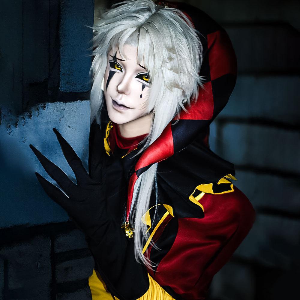 Der Freak Circus Pierrot Komplettkostüm Mit Maske Für Cosplay-Events Und Halloween