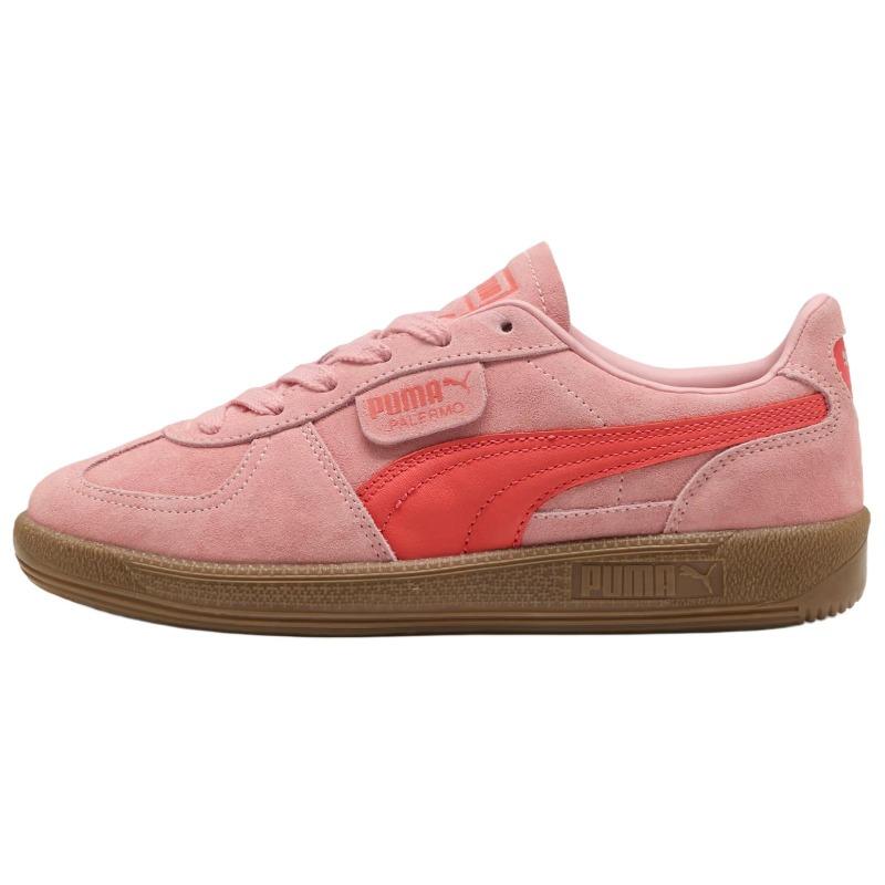 Puma Palermo Unisex Low Top Sneakers Pink Comfortable Fit 396463-87