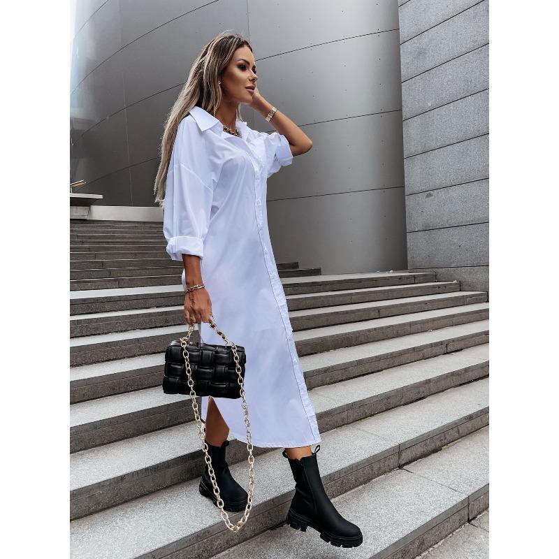 Kankeirr Women's Fashion Long Sleeve POLO Neck Spring Autumn Casual Blouses & Shirts