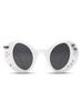 Pearl decorative cat eye sunglasses UV anti-ultraviolet trendy sunglasses for men and women