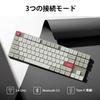 Keychron K1 Max Retro Color QMK Wireless Custom Bluetooth and Wired QMK US White LED Gateron Mechanical PBT Compatible with Mac and Windows Gateron