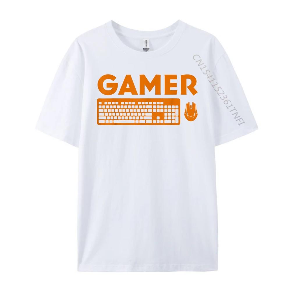 Funny Pc Gamer Keyboard Video Computer Gaming Lovers Outfit Men Graphic Tees Luxury Brand Outdoor Oversize T-shirt