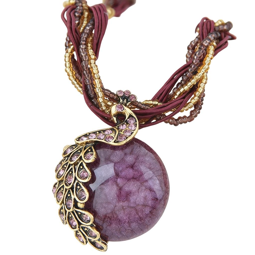 Collier Pendentif Ethnique Bohème, Collier Unique pour Femme