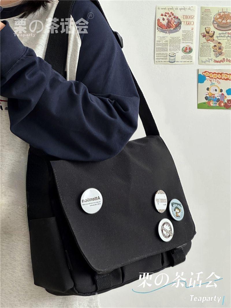 

Студенческие школьные сумки с коллажем для женщин и мужчин, сумки через плечо унисекс, сумка-мессенджер с несколькими карманами, простая нейлоновая сумка через плечо Bolso de Mujer