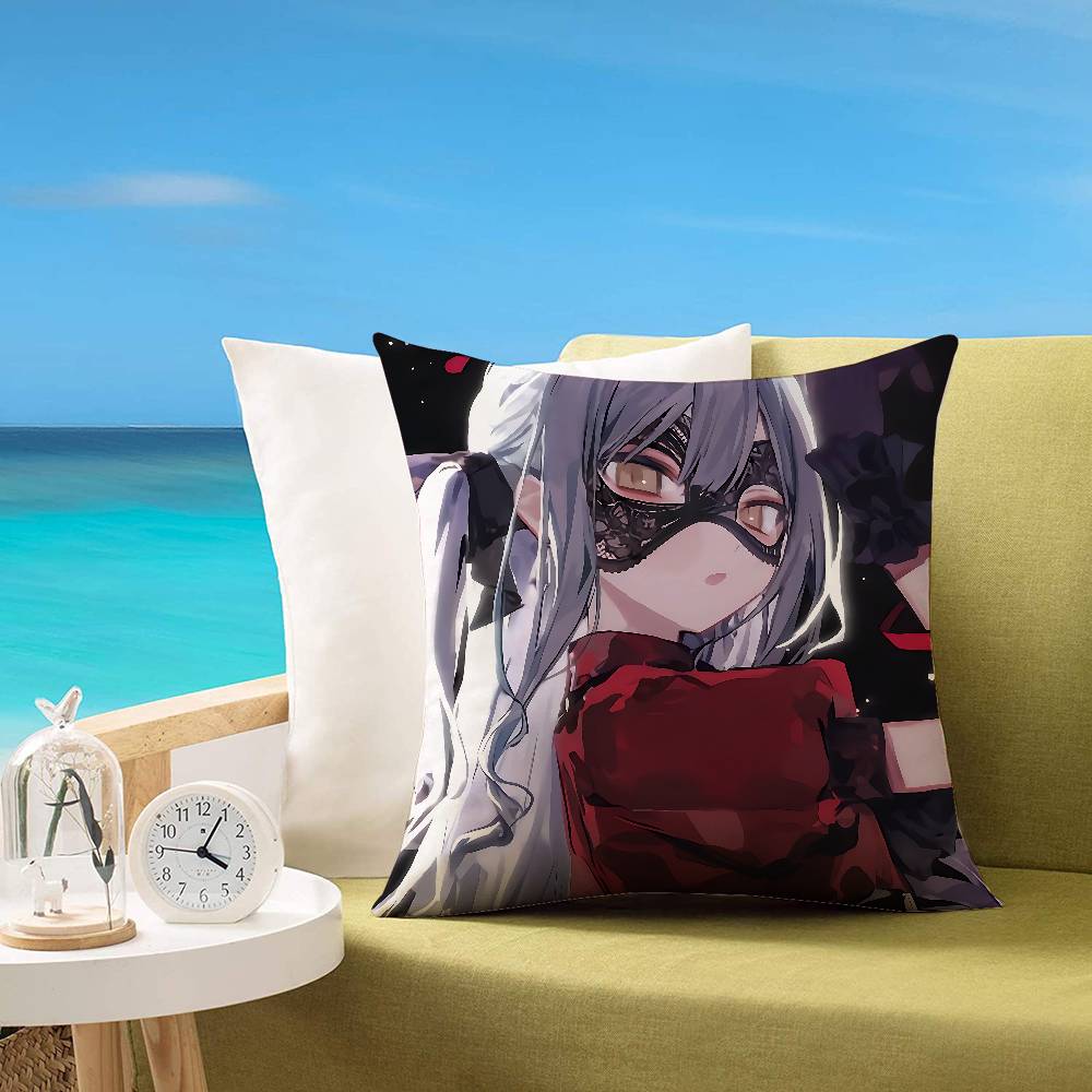 B-Bang Dream Ave Mujica Cartoon Pillow Case Cushion Cover Soft Cute Throw Pillow Case For Sofa Pillowcase Polyester With Zipper