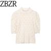 Za New Fall Women's Clothing 2025 Fashion Wind French Style Design Fashion Romantic Rib Knitwear 3991102